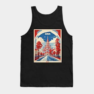 Samara Russia Vintage Tourism Travel Poster Tank Top